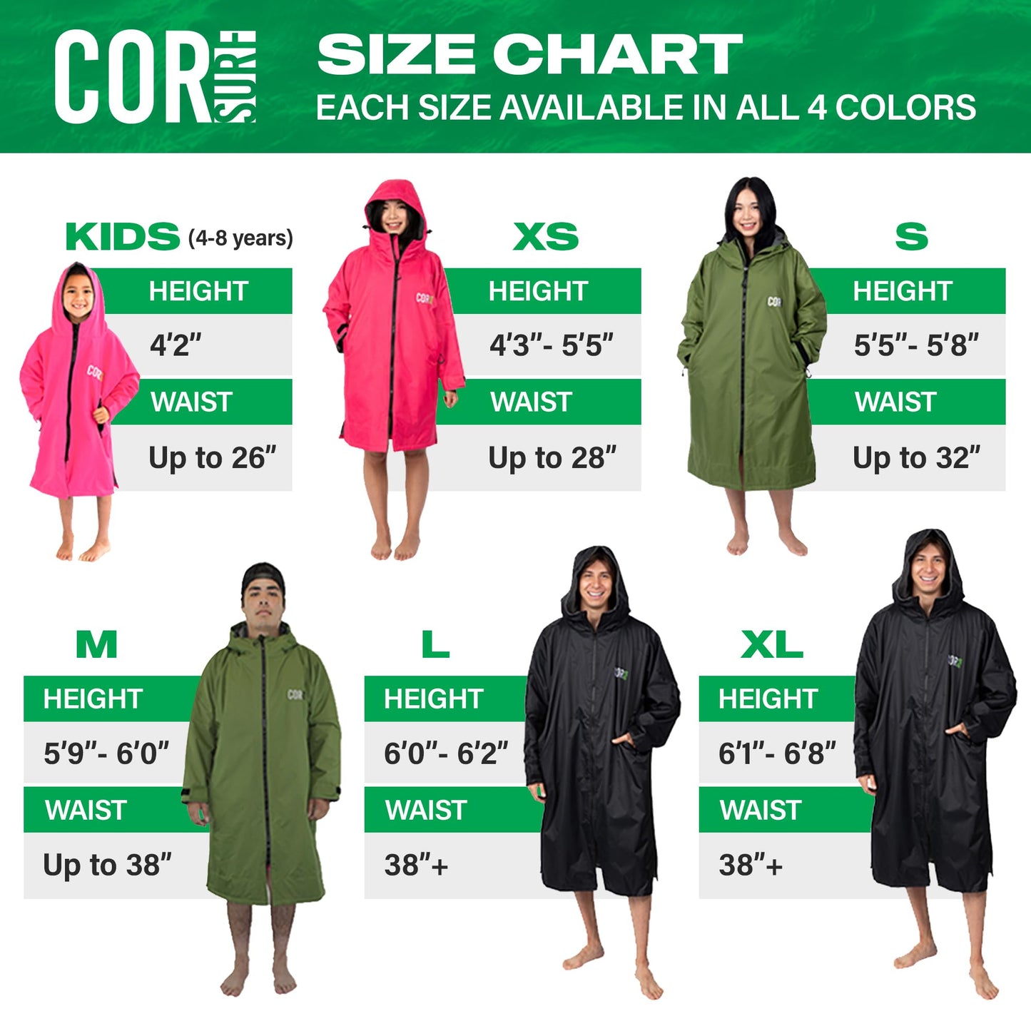 Waterproof Swim Parka | XS-XL (Black)