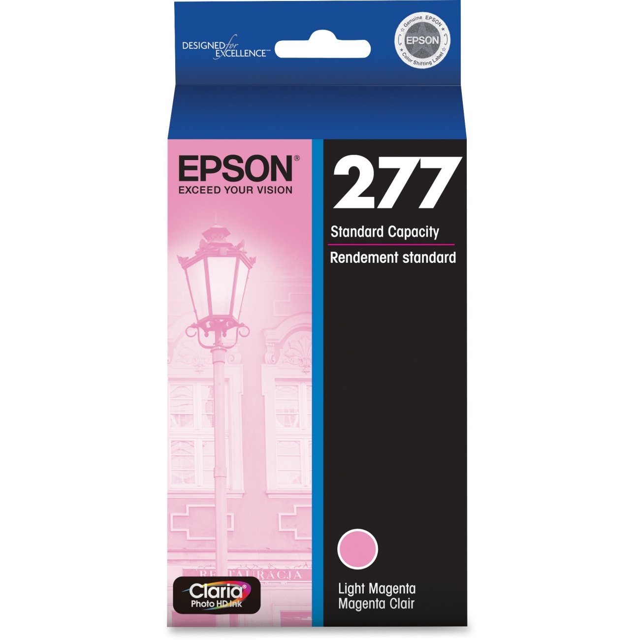 New, Pre-Owned - Epson 277 Standard-Yield Light Magenta Inkjet Cartridge, T277620-S