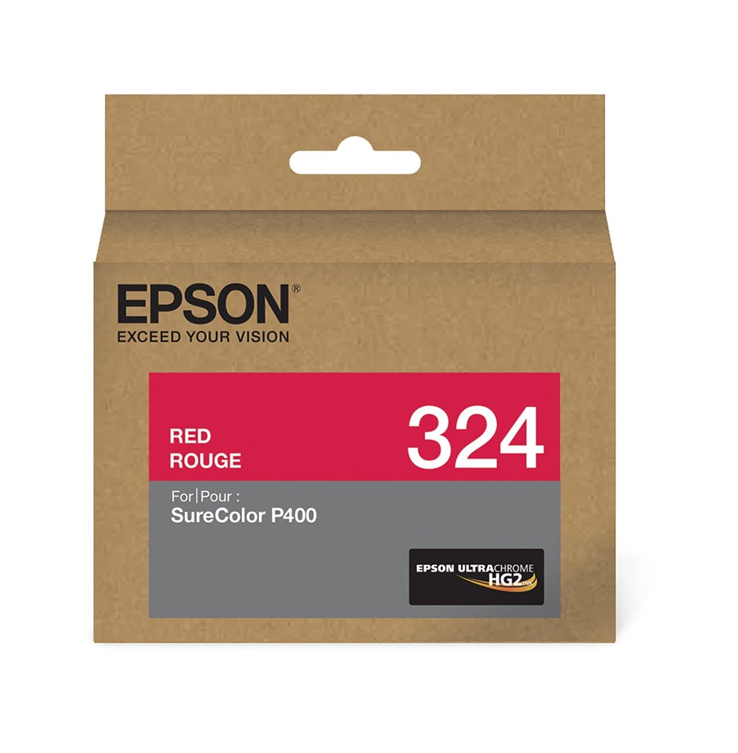 New, Pre-Owned - Epson 324 Standard-Yield Red UltraChrome HG2 Ink Cartridge, T324720