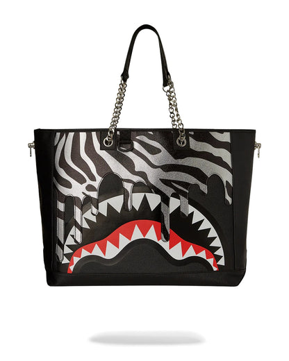 Sprayground Zebra Drip Tote T6594