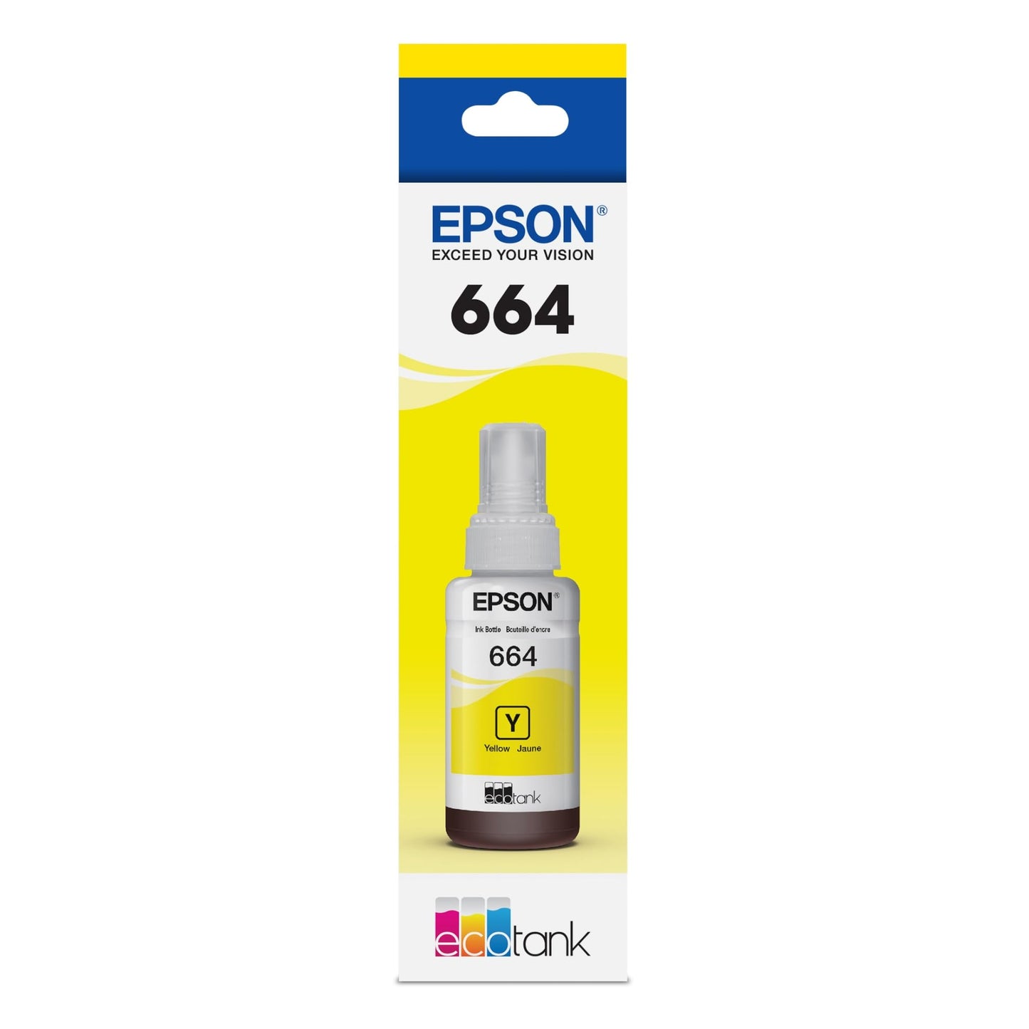 New, Pre-Owned - Epson (664) Ultra High-Yield Yellow Ink Bottle, T664420-S