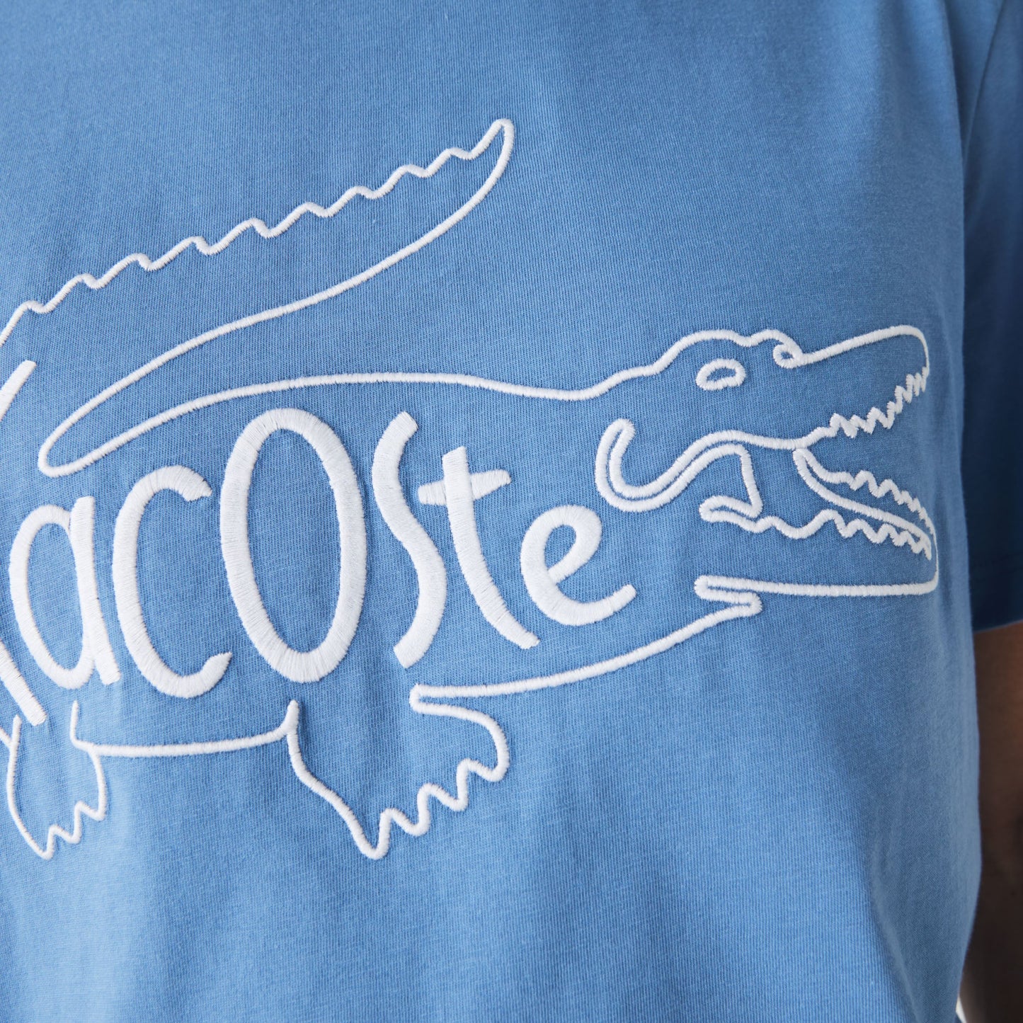 Lacoste Men’s Crocodile Embroidery Cotton T-shirt