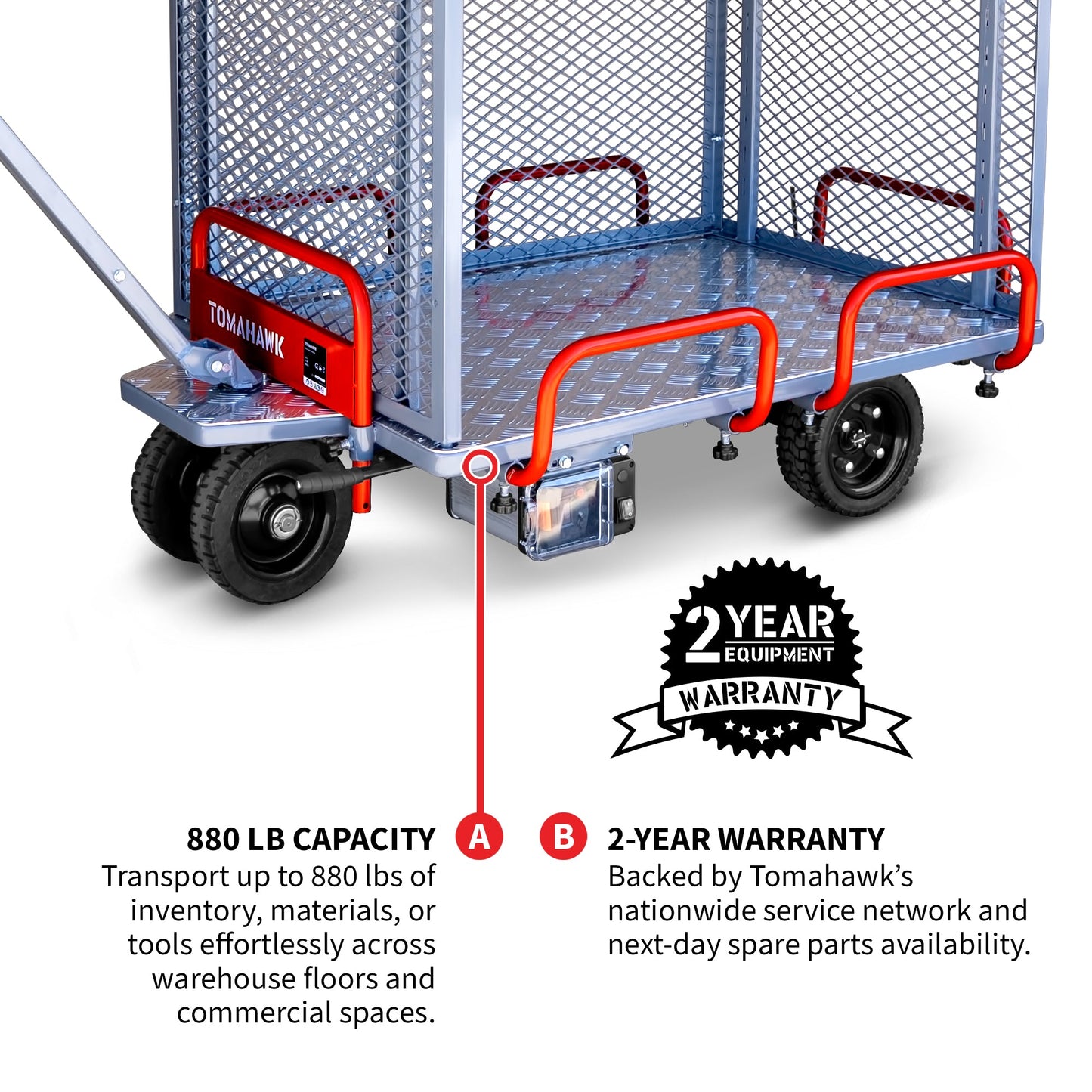 Powered Stock Picker 400kg Capacity for Warehouses, Shops & Material Handling