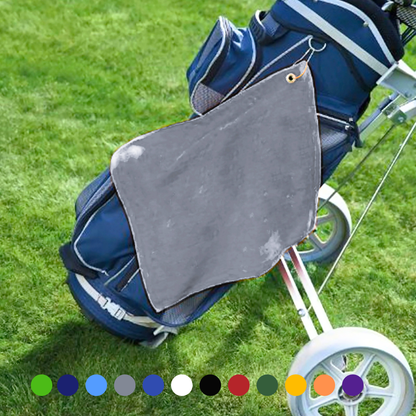 Small Jewel Velour Golf Towel: Corner Grommet & Hook Pack of 6