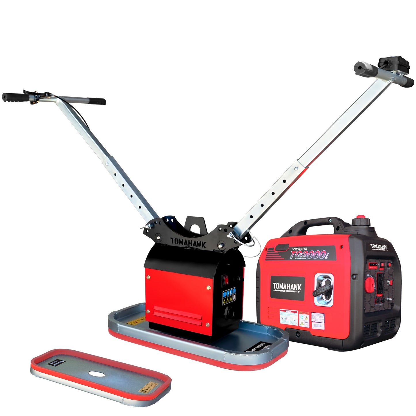 Tomahawk 440 lb Electric Paver Slab Vacuum Lifter 1200W for Hardscaping, Concrete, and Stone Placement