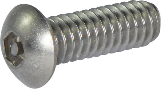 6-32 x 5/16 Tamper Resistant Hex Button Head Socket Machine Screw 18-8 Stainless Steel (1/8)