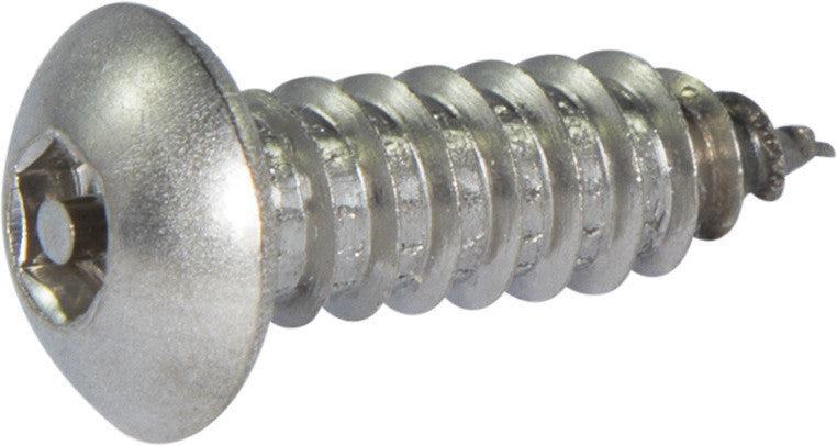 10 x 1 3/8 Tamper Resistant Hex Button Head Socket Sheet Metal Screw 18-8 Stainless Steel (5/32)