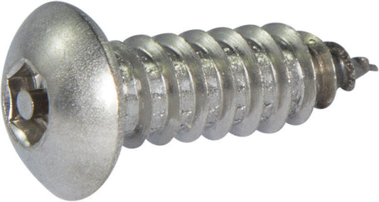6 x 1 1/2 Tamper Resistant Hex Button Head Socket Sheet Metal Screw 18-8 Stainless Steel (1/8)