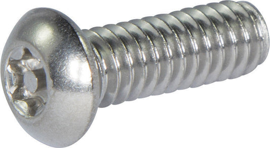 6-32 x 1/2 Tamper Resistant Torx Button Head Socket Machine Screw 18-8 Stainless Steel (T-10)