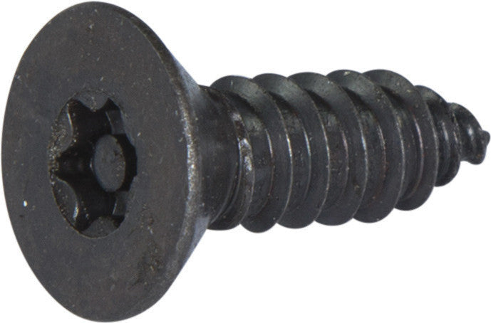 8 x 1 3/4 Tamper Resistant Torx Flat Head Sheet Metal Screw Steel Black (T-20)