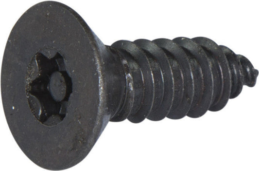 6 x 1/2  Tamper Resistant Torx Flat Head Sheet Metal Screw Steel Black (T-15)