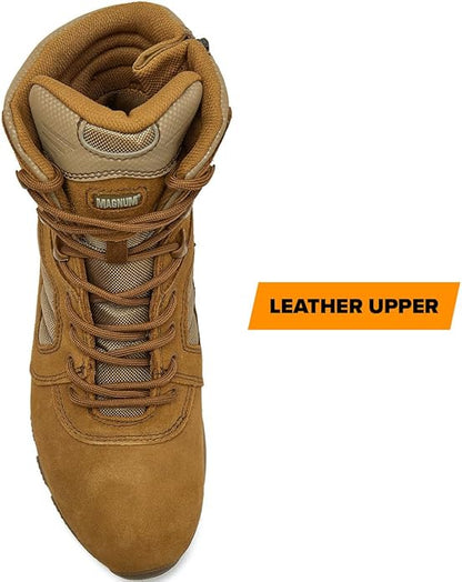 MAG SHIELD Suede Leather 8" Work Boot SZ WP
