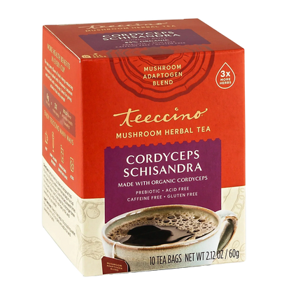 Cordyceps Schisandra Cinnamon Berry Mushroom Herbal Tea