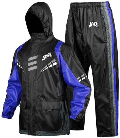 JAG Rainmaster Rain Suit for Men & Women (Black Blue)