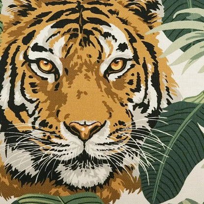 Tiger King Green Throw Pillow With Insert
