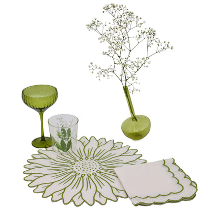 Tilted Sage Bud Vase - Pair