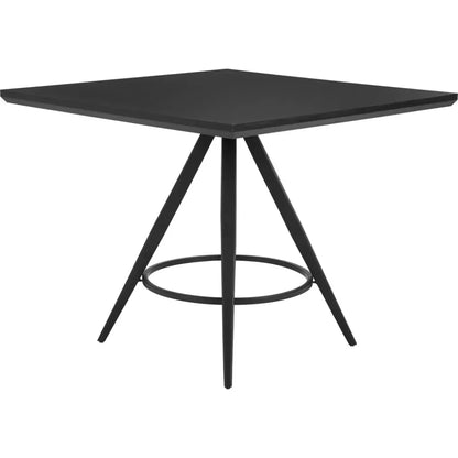 Tinos Wood & Steel Black Square Dining Table