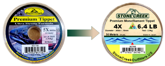 Stone Creek™ Mono Tippet - Discontinued Package