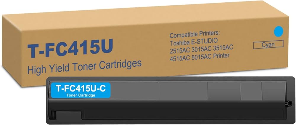 New, Pre-Owned - Toshiba T-FC415U-C Cyan Toner Cartridge