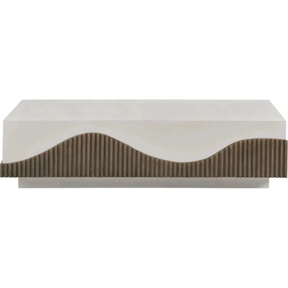 Tranquility Rectangle White Outdoor Coffee Table