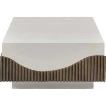 Tranquility Rectangle White Outdoor Coffee Table
