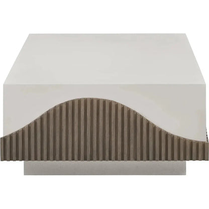 Tranquility Rectangle White Outdoor Coffee Table