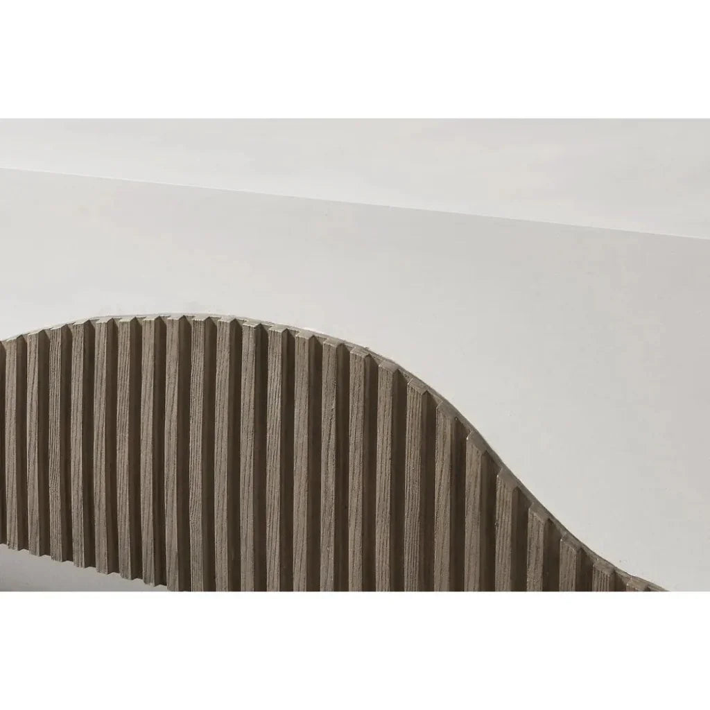 Tranquility Rectangle White Outdoor Coffee Table
