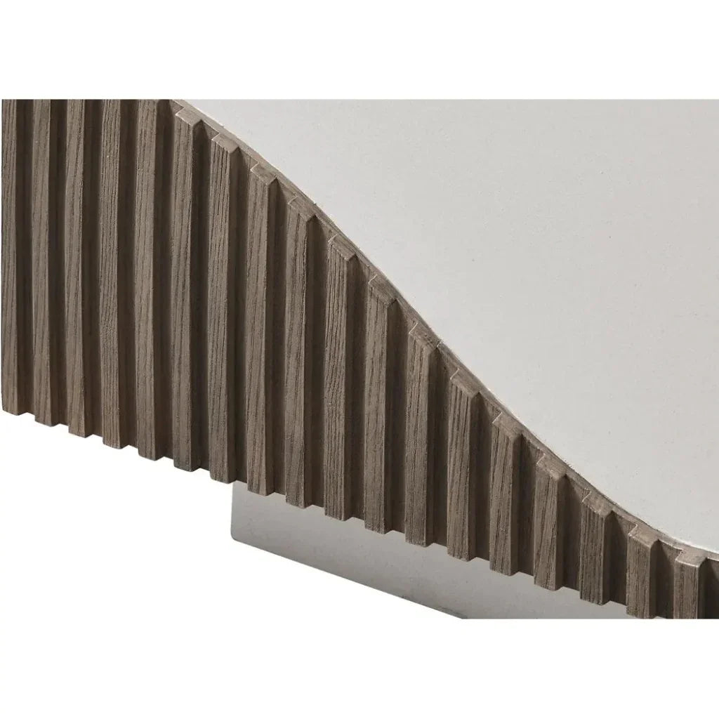 Tranquility Rectangle White Outdoor Coffee Table