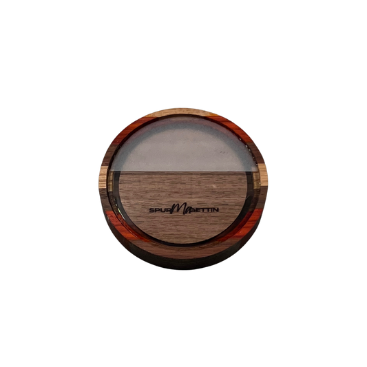 Single Sided Half Blasted Glass Top w/ Wooden Bottom Pot Call