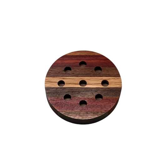 Single Sided Half Blasted Glass Top w/ Wooden Bottom Pot Call
