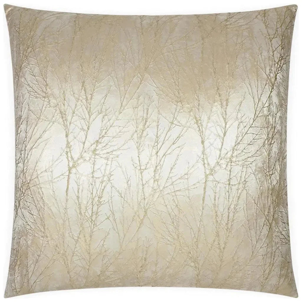 Twiggy Brown Throw Pillow With Insert