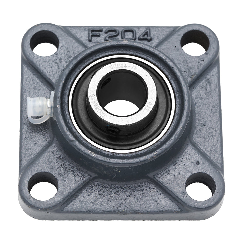 UCF204-12,  4-Bolt Flange Mounted Unit Bearing, 0.75" Bore (ID),  3/4 " Bore (ID),  Insert Bearing: UC204-12