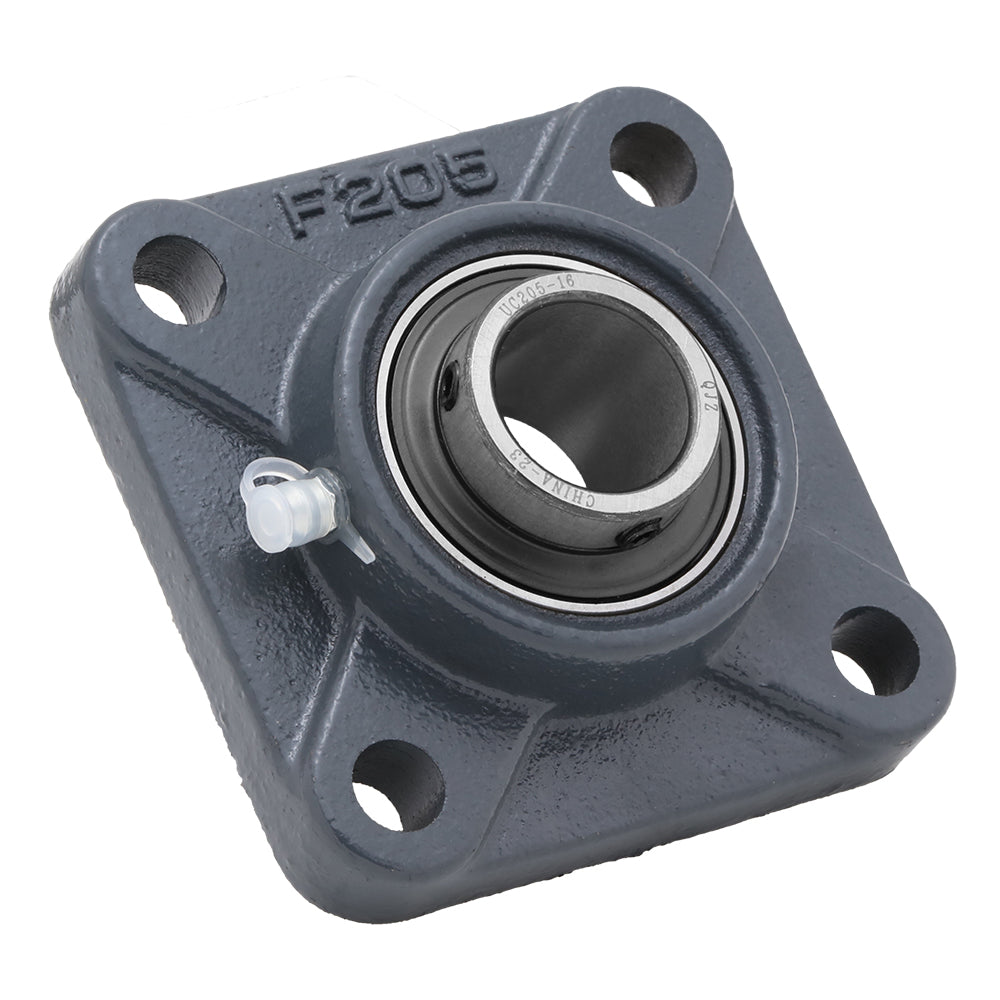 UCF205,  4-Bolt Flange Mounted Ball Bearing, 0.984" Bore (ID),  Insert Bearing: UC205,  Housing: F204