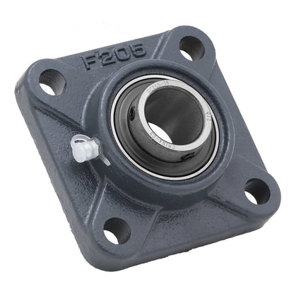 UCF205,  4-Bolt Flange Mounted Ball Bearing, 0.984" Bore (ID),  Insert Bearing: UC205,  Housing: F204