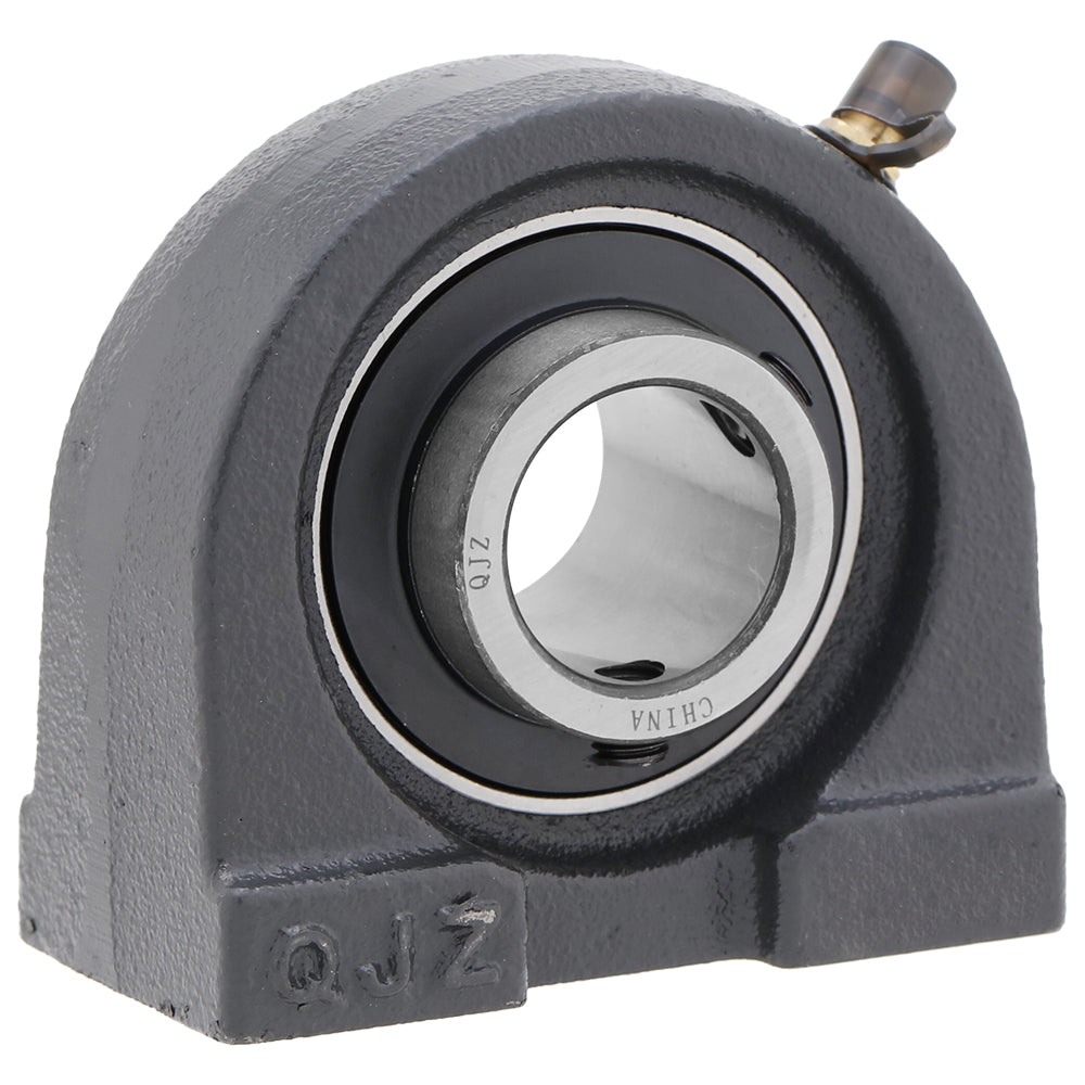 UCTB207 - Tapped Based Pillow Block Mounted Bearing Unit, 1.378" Bore (ID), Insert Bearing: UC207, Housing: TB207