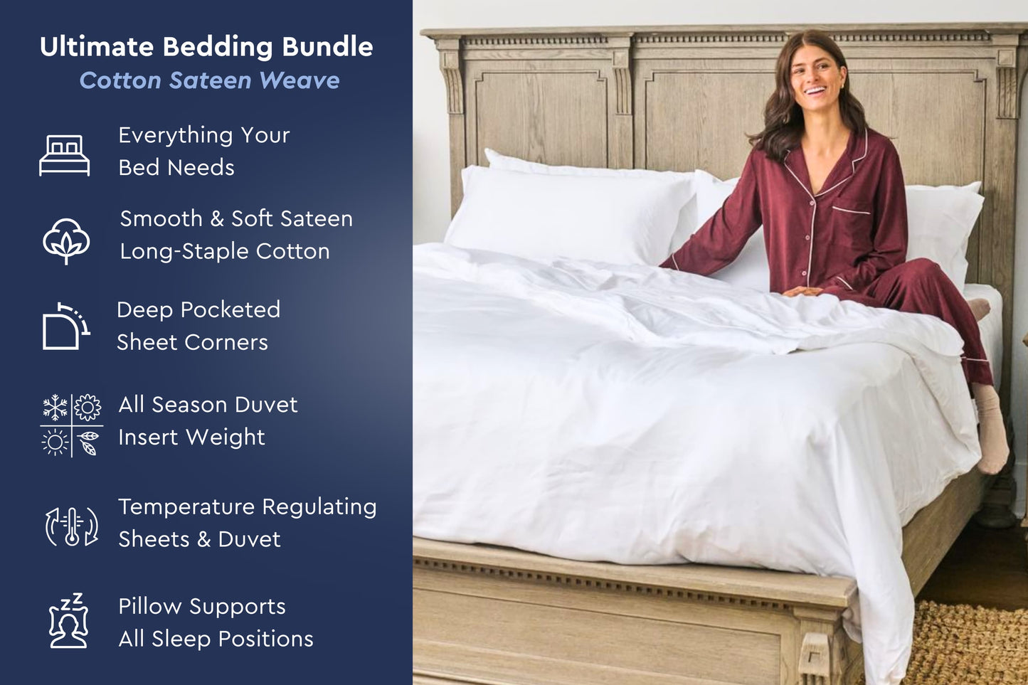 Ultimate Bedding Bundle w/ Cotton Sateen