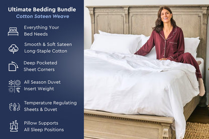 Ultimate Bedding Bundle w/ Cotton Sateen