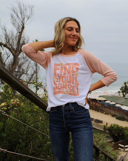 Koloa Groovy Find Your Sunset 3/4-Sleeve T-Shirt