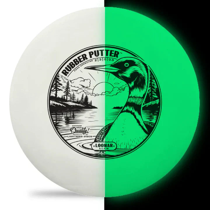 Lightning Loonar Glow Rubber Putter Golf Disc