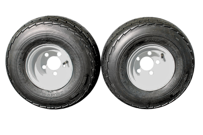 Antego 5-hole 8" x 7" White Trailer Wheel & Tire 215/60-8 (18.5x8.50-8) 6ply