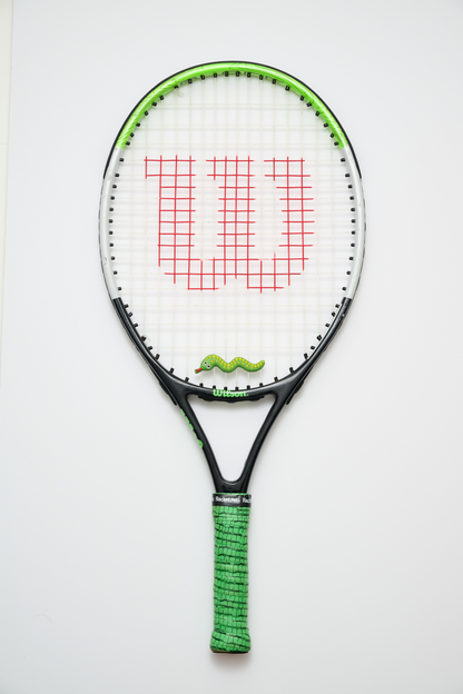 Snake Green Tennis Overgrip Tape and Matching Shock Absorbing Dampener for Tennis Racket