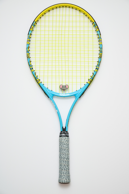 Elephant Gray  Tennis Overgrip Tape and Matching Shock Absorbing Dampener for Tennis Racket