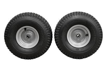 15x6.00-6 Husqvarna/Poulan Tire  & 6x4.5 Wheel Assembly .75" Bearing (Set of 4)