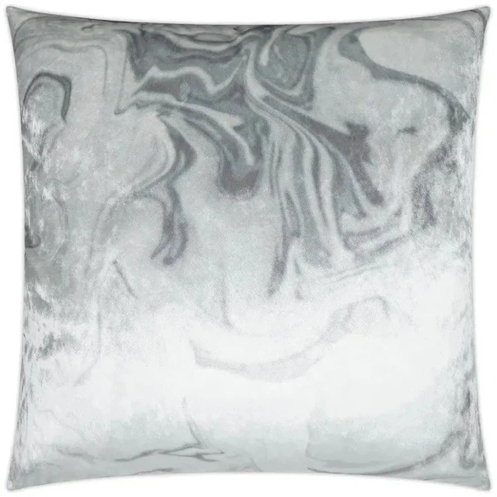 Ural Haze Abstract White Large Throw Pillow Insert