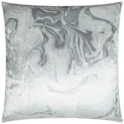 Ural Haze Abstract White Large Throw Pillow Insert