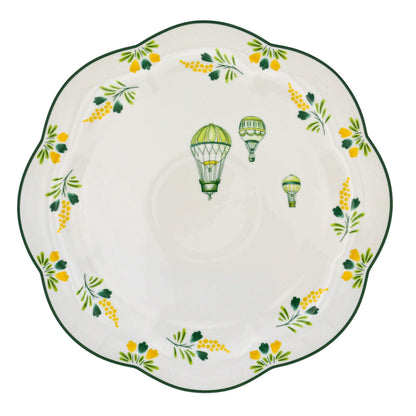 Valensole Lavender Scalloped Dinner Plate - Case of 12 Plates (+3 Bonus Plates)