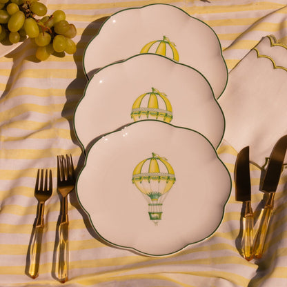 Valensole Lavender Scalloped Starter Plate - Case of 12 Plates (+3 Bonus Plates)