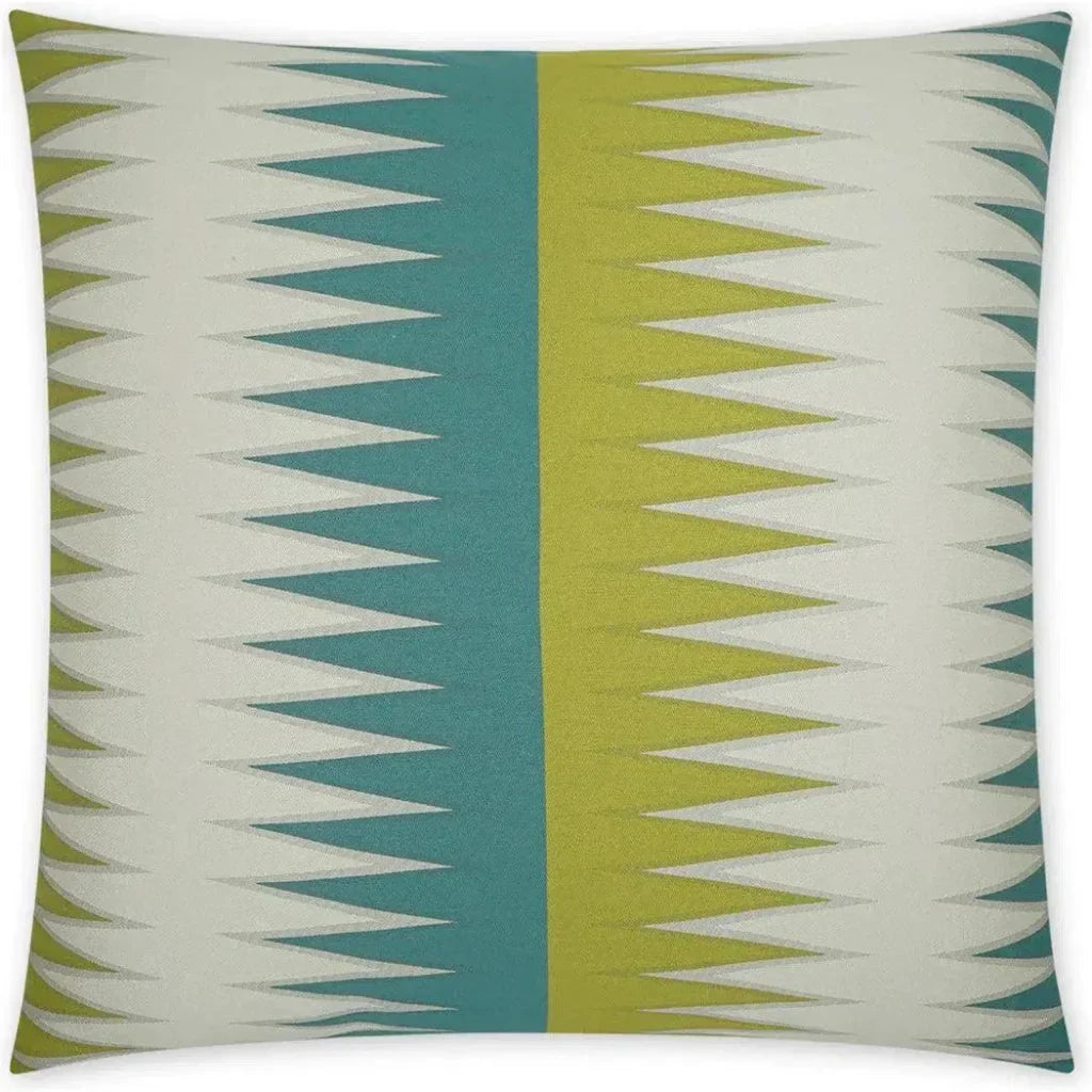 Vamanos Caribbean Green Teal Large Throw Pillow Insert