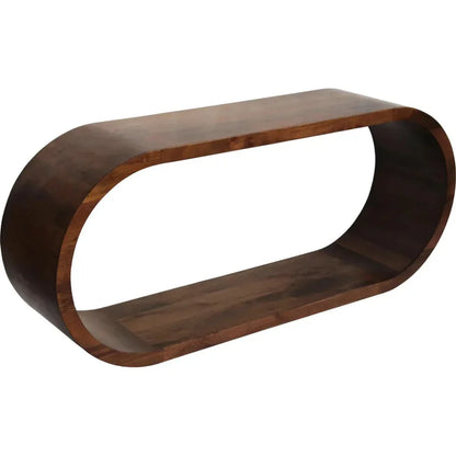 Vaylin Geometric Wood Console Table