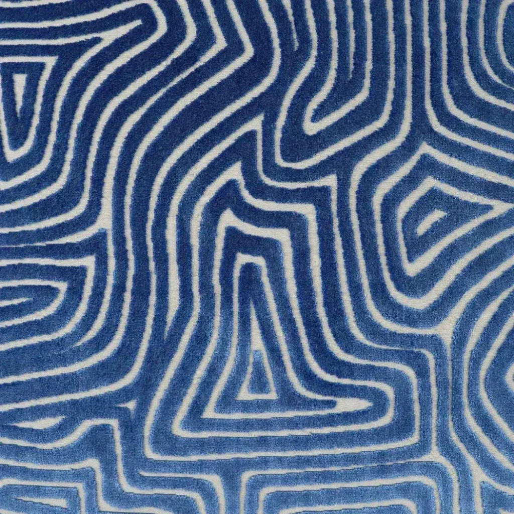 Vertigo Blue Abstract Blue Large Throw Pillow Insert